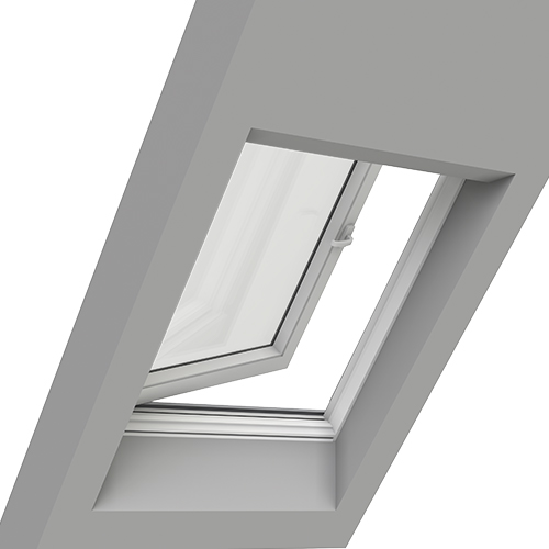 Ventana de buhardilla con apertura lateral