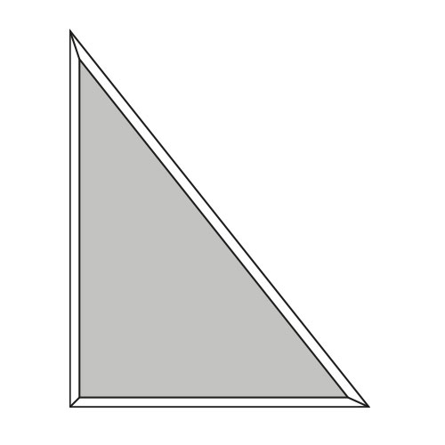 Triangle rectangle droit