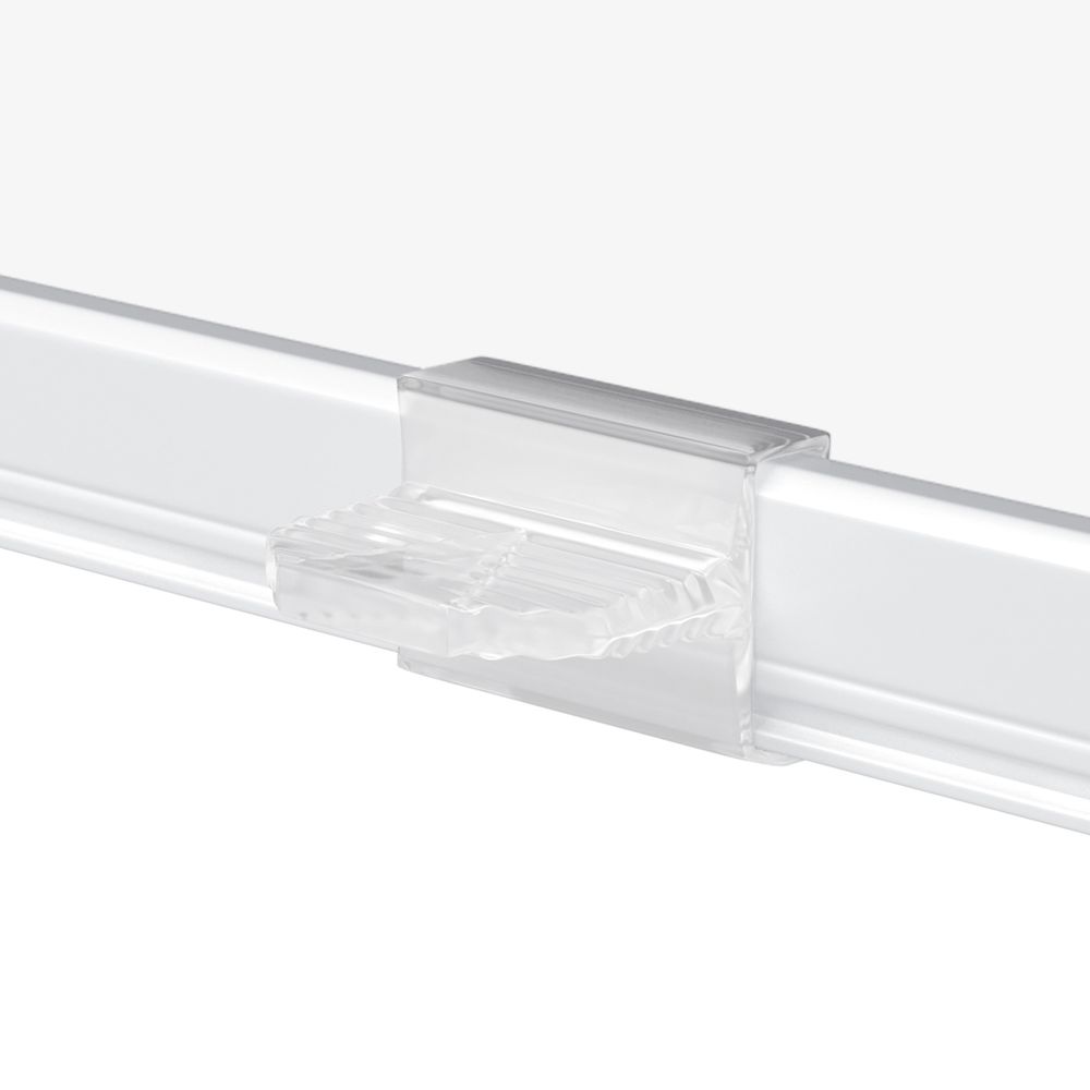Tirador de pomo Basic blanco semi transparente